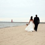 Amy and Brian on the beach